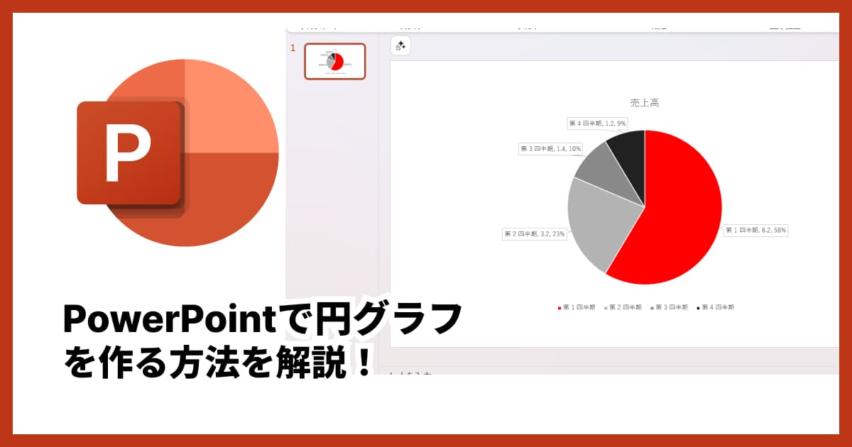 パワーポイントの円グラフ作成ガイド|初心者でもわかる作り方とおしゃれに見せるコツ
